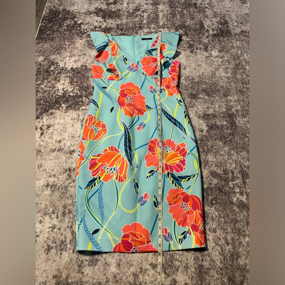 Trina Turk Linzy Flutter Sleeve Dress Size 4‎ - Picture 5 of 7